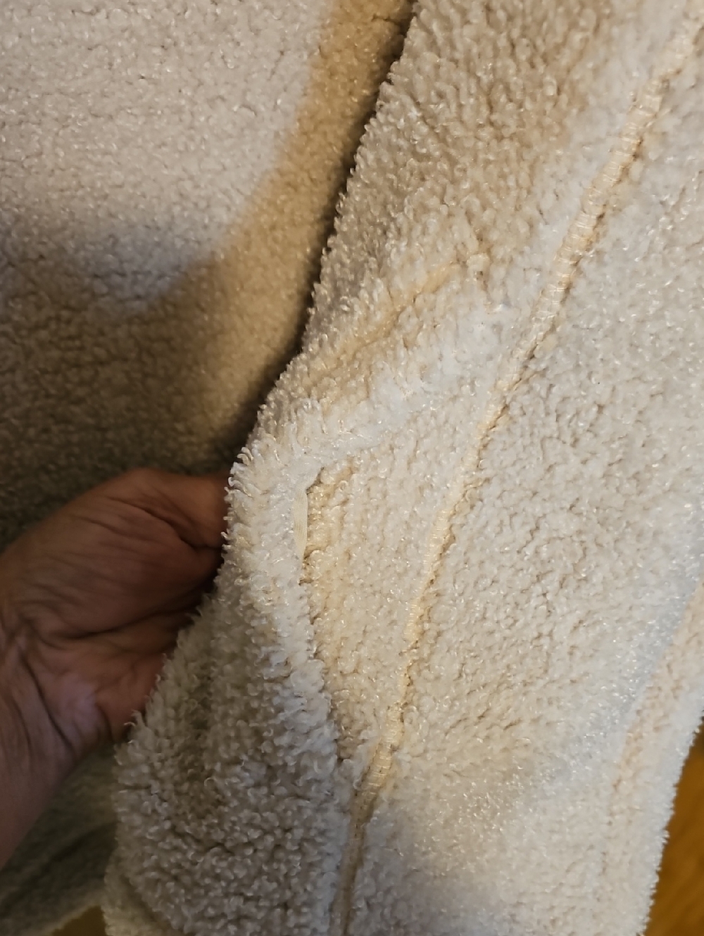 Nike Cream Sherpa Half-Zip Pullover - Picture 5 of 7